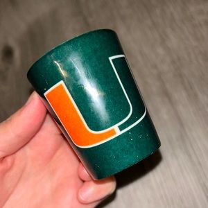 3 $5 for $10-university of Miami shot glasses